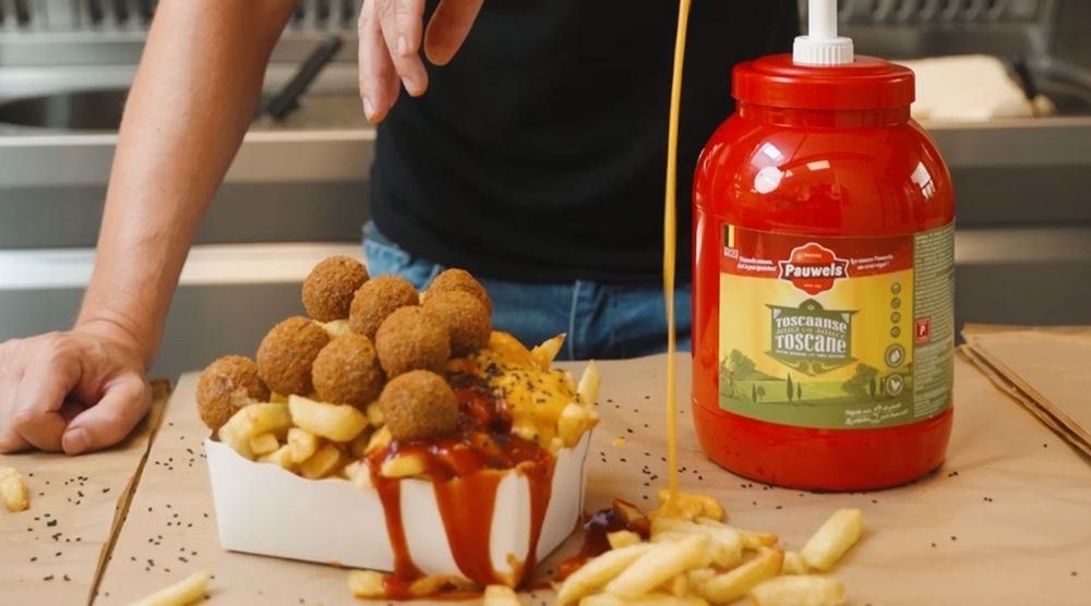 Frietje Atomium met Pauwels Toscane