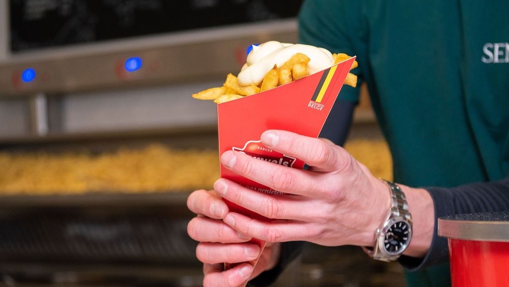 Pauwels sauzen op de festivalweide